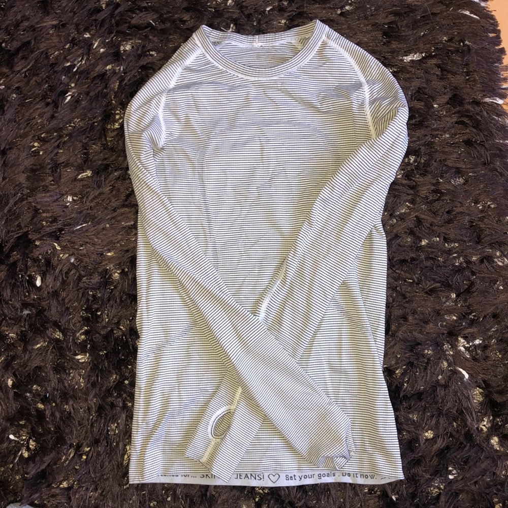 Striped Lululemon long sleeve